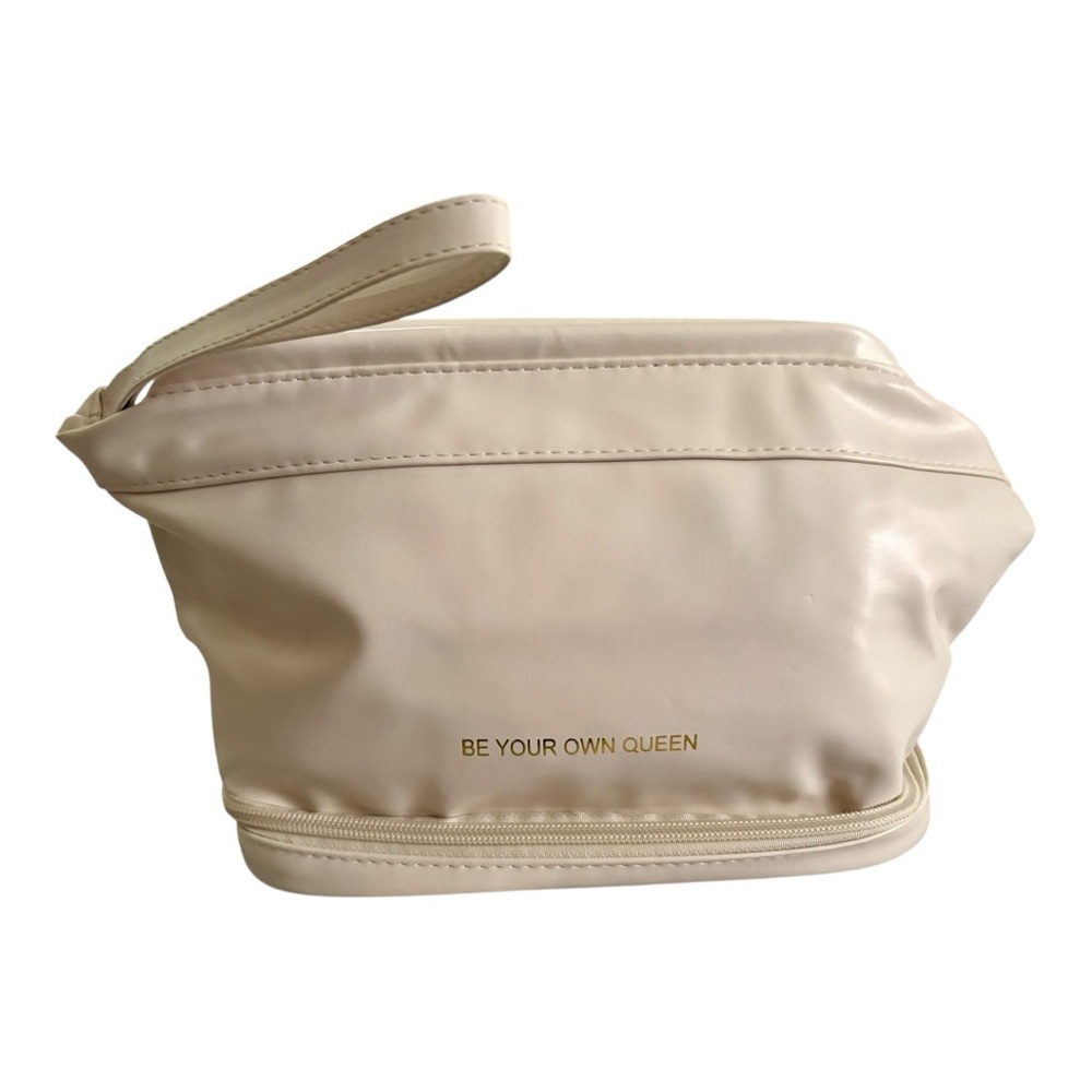 Amazon Essentials Cream Cosmetic Bag